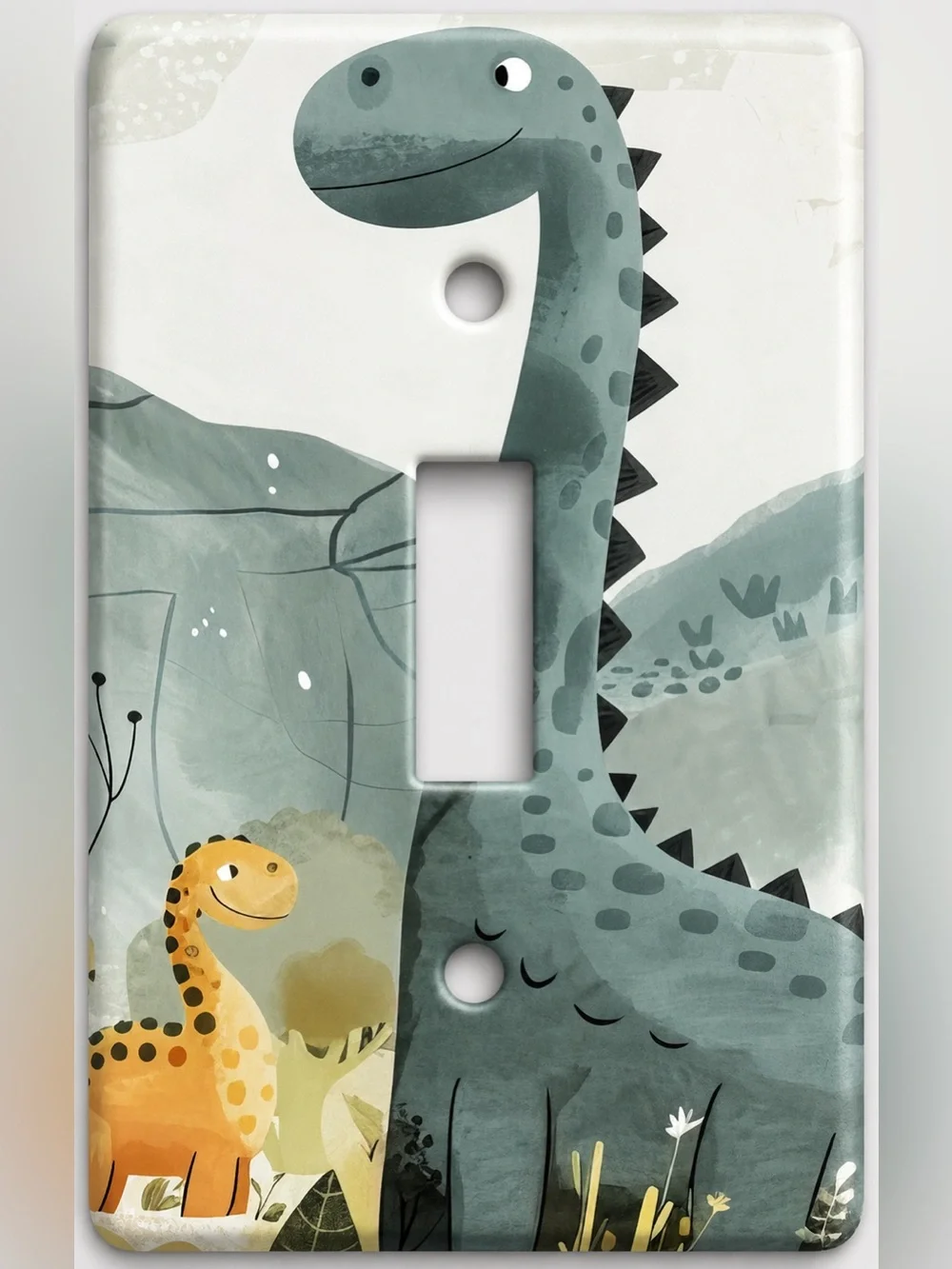 Handmade Cute Dinosaur Nursery Toggle Light Switch Cover Plate